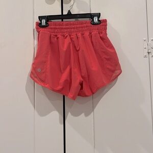 Lululemon pink shorts size 2 high rise 2.5 inches
